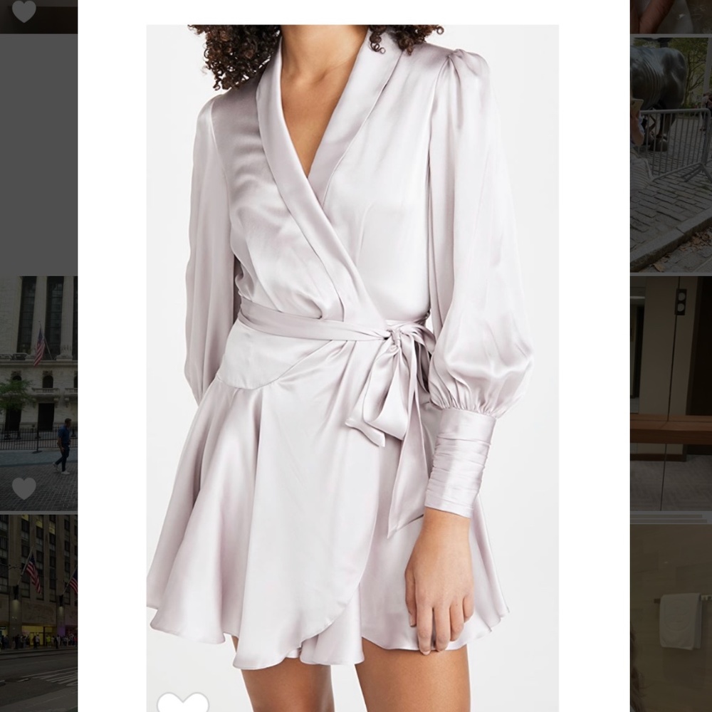 Zimmermann Silk Wrap Mini Dress